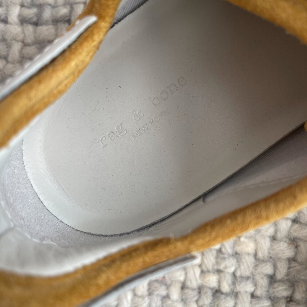 Rag & Bone Women's Army Low-Top Sneaker in Golden Brown Suede - Picture 5 of 7